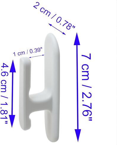 4 PCS Blind Cord Hooks Plastic Adhesive Blinds String Holder for Office or Living Room Windows (White) in Saudi Arabia