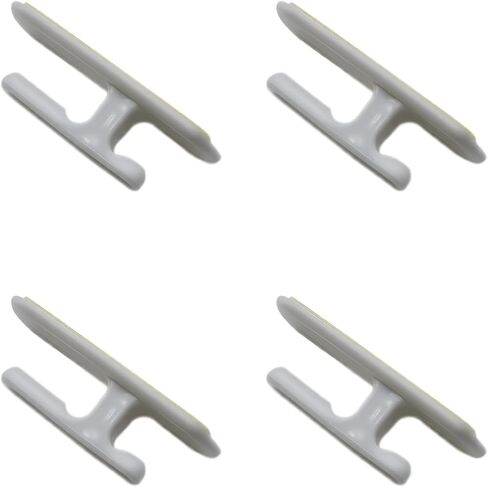 4 PCS Blind Cord Hooks Plastic Adhesive Blinds String Holder for Office or Living Room Windows (White) in Saudi Arabia