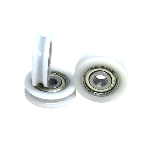 10 Pieces 21mm Outer Diameter White Delrin U-Shaped Nylon Coated Roller with 625Z Bearing BSU62521-6 POM 3mm Curved Track Guide Wheel in Saudi Arabia