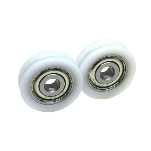 10 Pieces 21mm Outer Diameter White Delrin U-Shaped Nylon Coated Roller with 625Z Bearing BSU62521-6 POM 3mm Curved Track Guide Wheel in Saudi Arabia