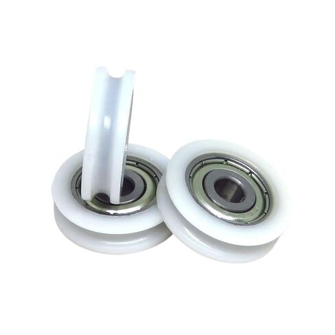 10 Pieces 21mm Outer Diameter White Delrin U-Shaped Nylon Coated Roller with 625Z Bearing BSU62521-6 POM 3mm Curved Track Guide Wheel in Saudi Arabia