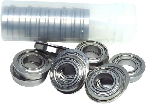 10 قطع SF6800 ZZ 10x19x5mm الفولاذ المقاوم للصدأ شفة الكرات 6800 61800 F6800 F61800 Z مصغرة شفة محامل in Kuwait