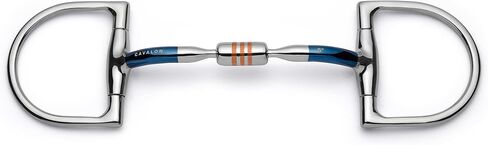 Hunter D-Ring Snaffle with Capsule Copper Roller - Sweet Iron Mouthpiece 10mm - Fixed Dee Ring, English Riding Horse Bit for Hunters, Jumpers & Young Horses in Saudi Arabia