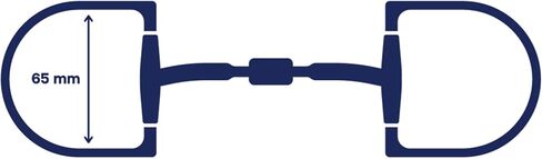 Hunter D-Ring Snaffle with Capsule Copper Roller - Sweet Iron Mouthpiece 10mm - Fixed Dee Ring, English Riding Horse Bit for Hunters, Jumpers & Young Horses in Saudi Arabia