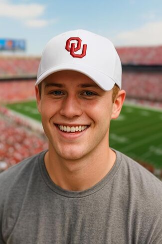 Officially Licensed Oklahoma University White/Crimson Clean Up Hat Classic Relaxed Fit Adjustable Embroidered Team Logo Sports Cap in Saudi Arabia