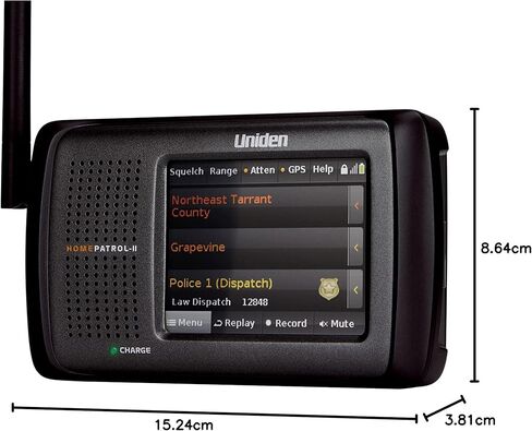 Uniden HomePatrol-2 ماسح ضوئي رقمي بسيط بشاشة لمس ملونة، TrunkTracker V وS،A،M،E، تنبيه الطوارئ/الطقس، APCO P25 المرحلة 1 و2! يغطي الولايات المتحدة الأمريكية وكندا، والتسجيل السريع والتشغيل in Kuwait