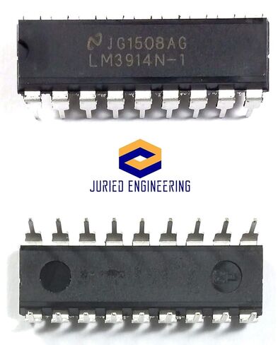 LM3914N-1 LM3914 برنامج تشغيل عرض رسم بياني نقطي مع محرك تيار LED مدمج منظم وقابل للبرمجة يزيل المقاومات الخارجية DIP18 DIP-18 (عبوة من 30 قطعة) in Saudi Arabia
