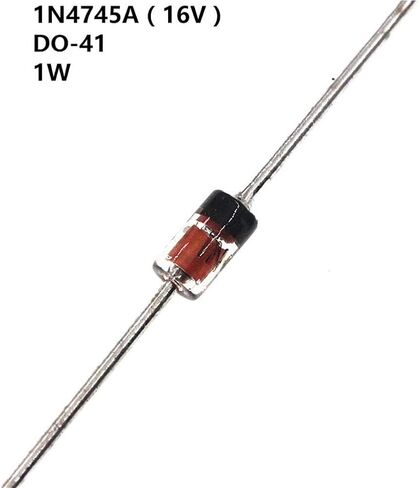 YUEER Zener Diode 1N4745 (16V) E20 Power 1W Category Electronic Components DIY Resistor Kit (50 Pack) in Saudi Arabia