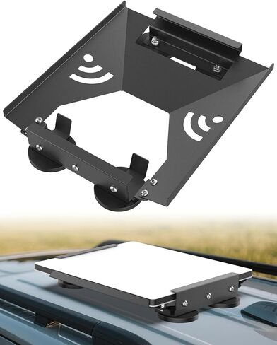 Starlink Mini Flat Mount Kit, Starlink Mini Car Roof Mount, Magnetic Mount for RVs, Vans, Boat, Yachts, Trucks - Black in Saudi Arabia