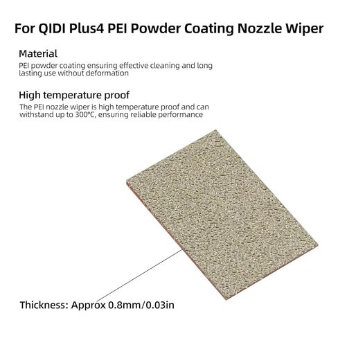 FYSETC PEI Nozzle Wiper for QIDI Plus4: 9Pcs Replacement Official PEI Powder Coating Nozzle Cleaning Brush with Adhesive Backing Compatible with Plus 4 3D Printer Part in Saudi Arabia