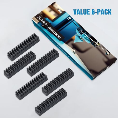 Nozzle Wiper Replacement for Bambu Lab A1 Mini – 6 Pack, E Silicone Nozzle Brush Cleaning Kit, 3D Printer Replacement Accessories in Saudi Arabia