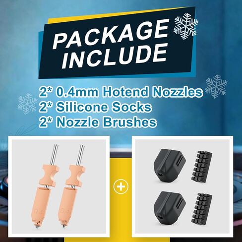 2 حزمة من فوهات Hotend مقاس 0.4 مم لطابعة Flashforge AD5X ثلاثية الأبعاد، فوهات Hotend سريعة الانفصال لاستبدال رأس الطباعة بسرعة AD5X مع عبوتين من جوارب السيليكون و2 حزمة من فرش الفوهة in Kuwait