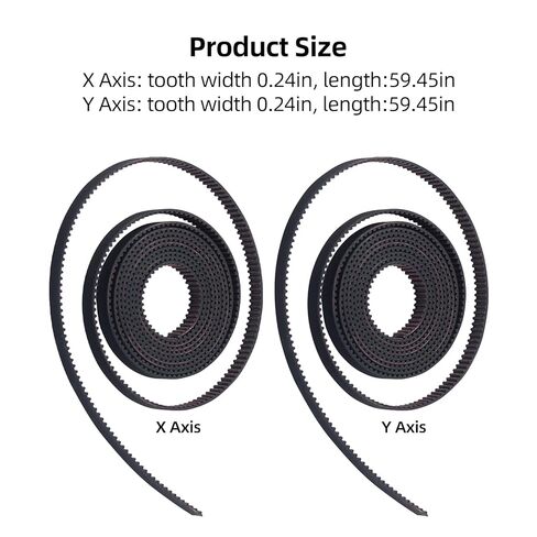 FYSETC Replacement Belt for Anycubiic Kobra S1C: X Y Axis Timing Belt Kit 2mm Teeth 6mm Width Strong Rubber for 3D Printer S1 Combo Parts in Saudi Arabia