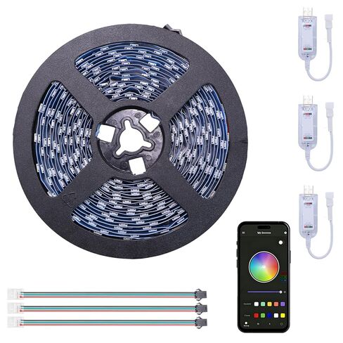 WS2812B RGB LED Strip Light Bundle-ZH037 1M/3.28FT APP Control for Bambu Lab X1/P1P/P2S/H2D 3D Printer Accessories MakerWorld Models Lamp 60 LEDs Ideal DIY 3D Print in Saudi Arabia