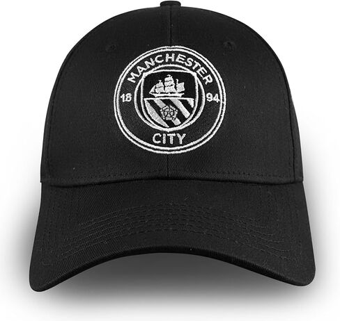 قبعة 1863FC Manchester City FC أحادية الشارة مكونة من ستة ألواح - سوداء in Kuwait