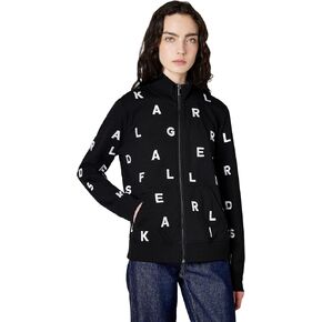 KARL LAGERFELD womens Long Sleeve Athleisure Printed Zip Up Jacket in Saudi Arabia
