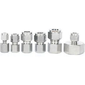 1 قطعة أنبوب صالح O/D 12 مللي متر إلى 1/8 "BSPP أنثى 304 الفولاذ الطويق هوائي ضغط الهواء المناسب IHNIEAEW in Kuwait