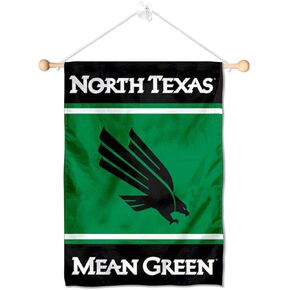 North Texas Mean Green Window Wall Banner Hanging Flag with Suction Cup in Kuwait