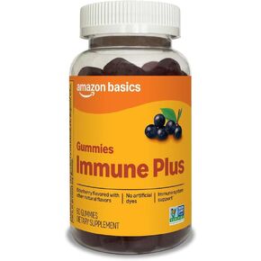 Amazon Basics Immune Plus Elderberry Gummy, 60 Count in Kuwait