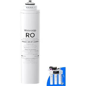 فلتر Waterdrop RT-450RO، بديل لنظام التناضح العكسي Waterdrop T3-C & T3-M & T4-A، حزمة من فلتر RO واحد، عمر 24 شهرًا in Kuwait