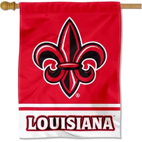 Louisiana Lafayette Ragin Cajuns Wordmark Logo House Flag Banner in Kuwait