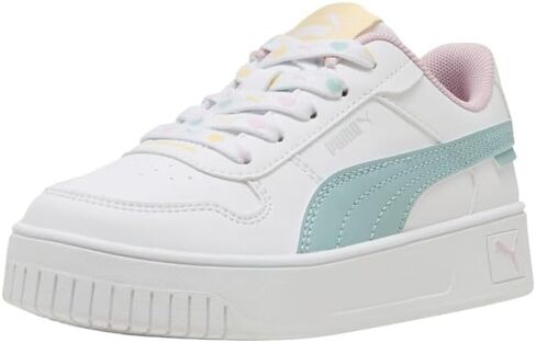 PUMA Kids Girls Carina Street Lacey Lace Up Sneakers Shoes Casual - White in Saudi Arabia