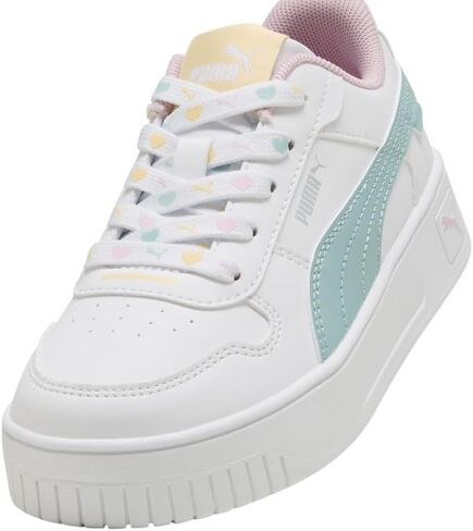 PUMA Kids Girls Carina Street Lacey Lace Up Sneakers Shoes Casual - White in Saudi Arabia