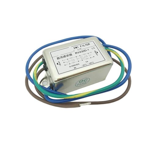 RV430D-1A تيار مستمر ثنائي القسم مرشح الطاقة 6 فولت 12 فولت 24 فولت 36 فولت 48 فولت 72 فولت 110 فولت 220 فولت 250VDC in Kuwait