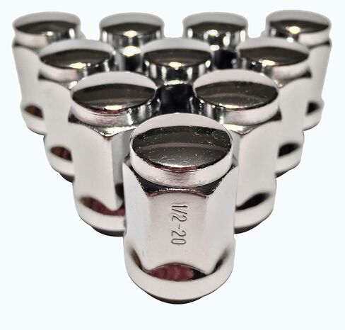 10 1/2" Lug Nuts Chrome Acorn Bulge Wheel Nut Closed End Lugnuts 1/2x20 c in Saudi Arabia
