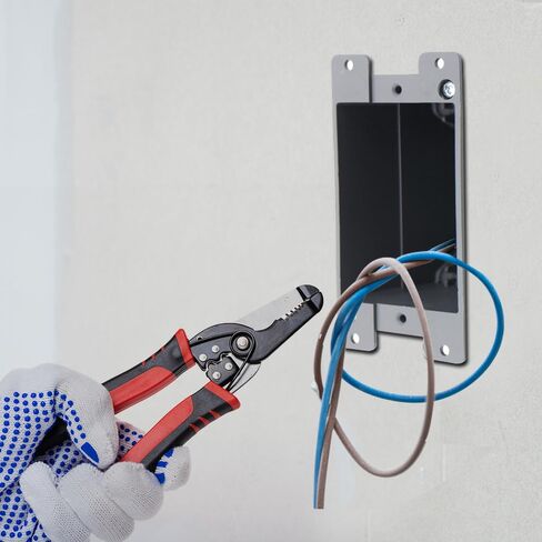 1-Gang Old Work Electrical Outlet Box, Plastic Junction Box for Switches,14Cu in Outlet Box,for Home Improvement, AWG Standard,ETL Listed and Fire Rated for 2 Hours(1 Pack). in Saudi Arabia