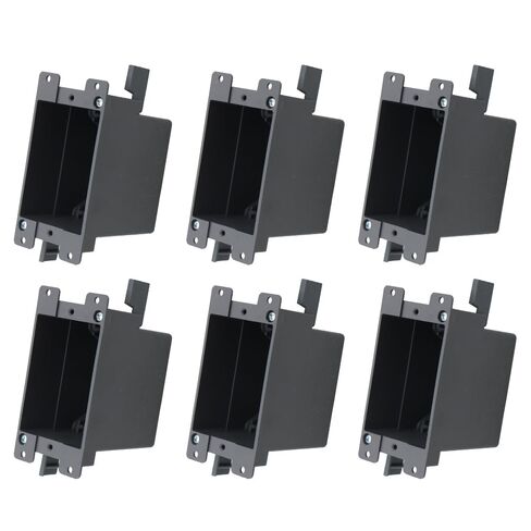 1-Gang Old Work Electrical Outlet Box, Plastic Junction Box for Switches,14Cu in Outlet Box,for Home Improvement, AWG Standard,ETL Listed and Fire Rated for 2 Hours(1 Pack). in Saudi Arabia
