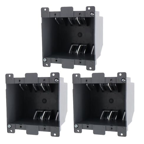 1-Gang Old Work Electrical Outlet Box, Plastic Junction Box for Switches,14Cu in Outlet Box,for Home Improvement, AWG Standard,ETL Listed and Fire Rated for 2 Hours(1 Pack). in Saudi Arabia