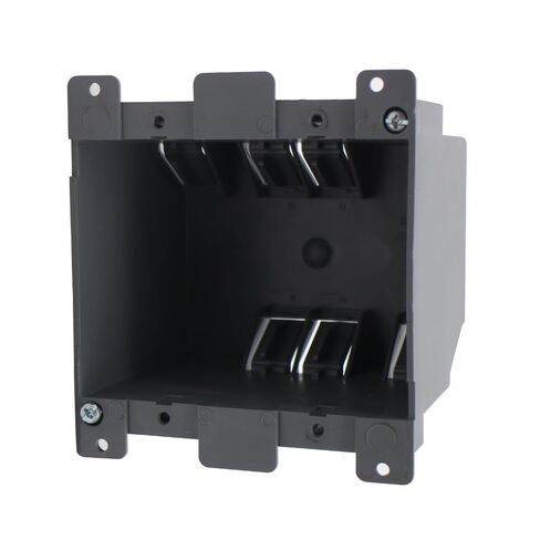 1-Gang Old Work Electrical Outlet Box, Plastic Junction Box for Switches,14Cu in Outlet Box,for Home Improvement, AWG Standard,ETL Listed and Fire Rated for 2 Hours(1 Pack). in Saudi Arabia
