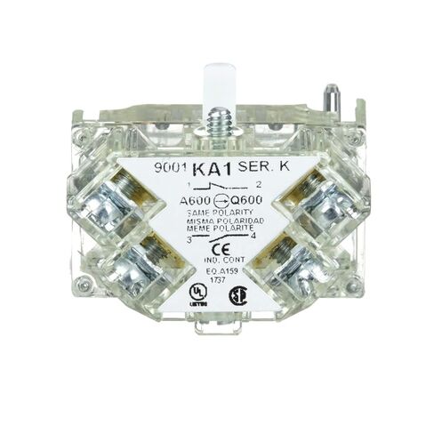 1- 9001KA1 600V FINGER SAFE CONTACT BLOCK شنايدر 1N.O 1N.C SQUARE D in Kuwait