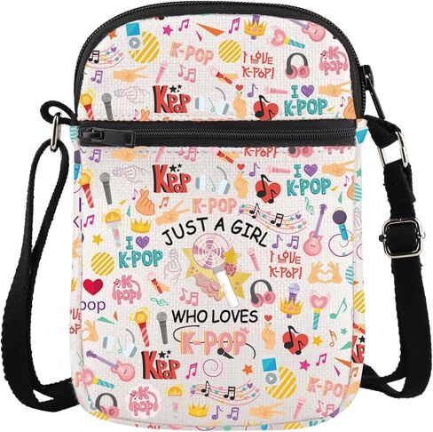 BDPWSS K-Pop حقيبة كروس بودي K-Pop Singer Merchandise Just A Gi-rl الذي يحب K-Pop هدية لمحبي موسيقى K-Pop هدية فريق K-Pop in Saudi Arabia