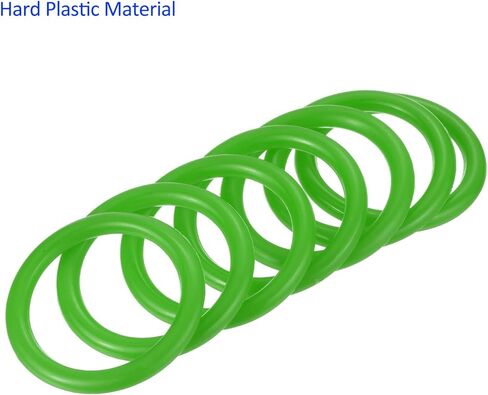 M METERXITY 12 Pack Carnival Toss Rings - Plastic Round Throw Hoops, Apply to Parties/Interactive Games (1.57-Inch, Green) in Saudi Arabia