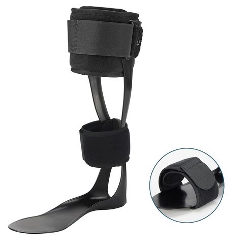 Jewlri AFO Drop Foot Brace، مثبت القدم المتدلي، دعم AFO للمشي، خفيف الوزن، قابل للتشذيب، بولي إيثيلين، يناسب معظم الأحذية بسهولة (يمين، كبير) in Kuwait