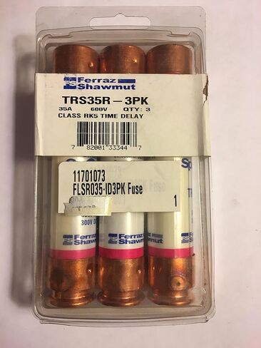 Mersen part TRS35R-3PK Desc: 600V 35A Class RK5 3-PACK Time Delay Fuse Ferraz Shawmut in Saudi Arabia