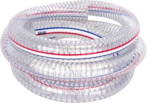 PVC tube steel wire reinforced tubing, PVC Steel Wire Reinforced Transparent Hose 1 Meter 16mm-75mm(19mm) in Saudi Arabia