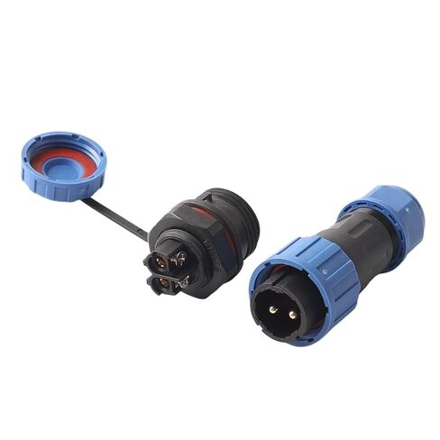 LP16/SP16 Connector 2/3/4 Pin Screw Connection Solderless Type Flange/Nut/Docking Connectors 1Pcs(Docking Type,4P) in Saudi Arabia
