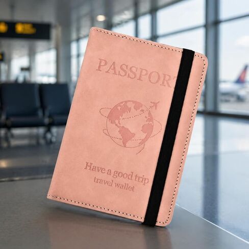 Women Men Passport Holder Protective Case Wallet With Card Slot Travel Accessory Document Organizer in Saudi Arabia
