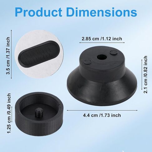 4pcs Anti-Vibration Feet for Bambu Lab A1/A1 Mini 3D Printers, Silicone 3D Printer Shock Absorption Pads for Minimize Vibrations & Improve Print Quality (Black) in Saudi Arabia