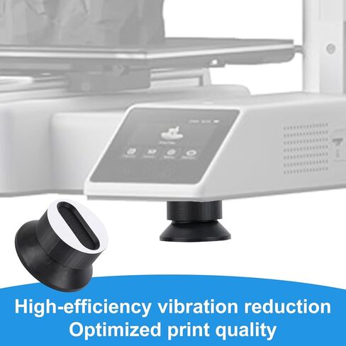 4pcs Anti-Vibration Feet for Bambu Lab A1/A1 Mini 3D Printers, Silicone 3D Printer Shock Absorption Pads for Minimize Vibrations & Improve Print Quality (Black) in Saudi Arabia