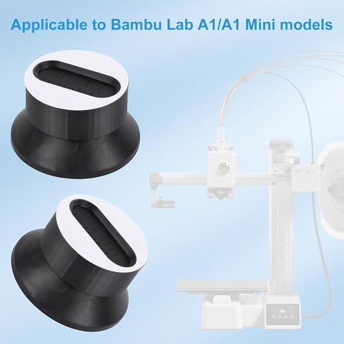 4pcs Anti-Vibration Feet for Bambu Lab A1/A1 Mini 3D Printers, Silicone 3D Printer Shock Absorption Pads for Minimize Vibrations & Improve Print Quality (Black) in Saudi Arabia