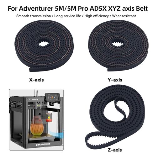 X Y Z محور مؤقت اشتعال عدة استبدال لـ Adventuer 5M/ 5M Pro/AD5X: حزام محرك مطاطي متزامن غير قابل للانزلاق ملحقات طابعة ثلاثية الأبعاد in Saudi Arabia