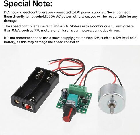 2Pcs DC Motor Controller Low Voltage PWM Motor Speed Controller PWM Controllers with Speed Control Knob Fan Speeds Control Switch 1.8V 3V 5V 6V 12V 2A 30W Adjustable Driver Switch with LED Indicator in Saudi Arabia