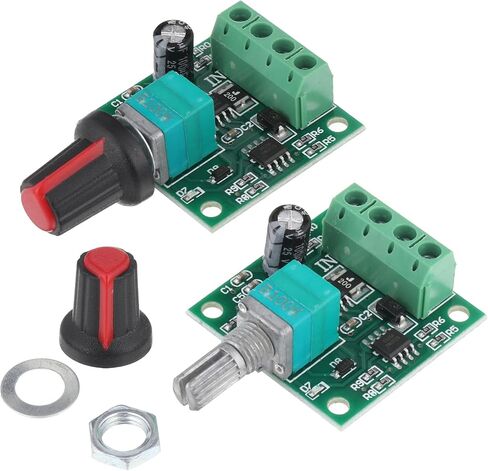 2Pcs DC Motor Controller Low Voltage PWM Motor Speed Controller PWM Controllers with Speed Control Knob Fan Speeds Control Switch 1.8V 3V 5V 6V 12V 2A 30W Adjustable Driver Switch with LED Indicator in Saudi Arabia