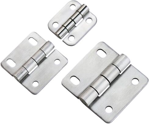 304 Stainless Steel Round Hole Waist Shaped Hinge Industrial Equipment Cabinet Doors 1Pcs(XG02-013-2-1) in Saudi Arabia