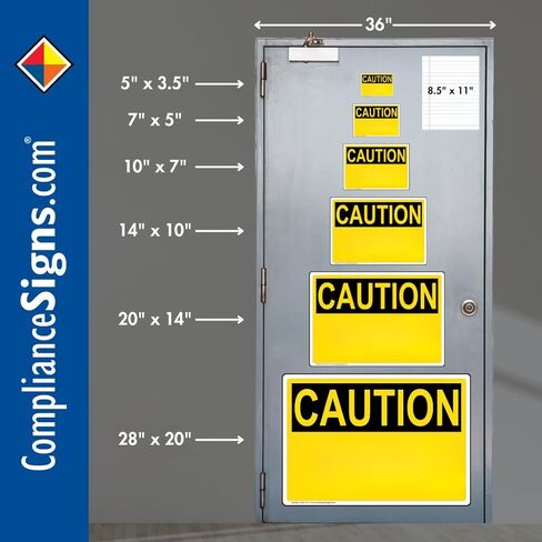 ComplianceSigns.com NOTICE Electric Panel Inside OSHA Label Decal, 5x3.5 inch 4-Pack Vinyl for Electrical White, Made in USA in Saudi Arabia