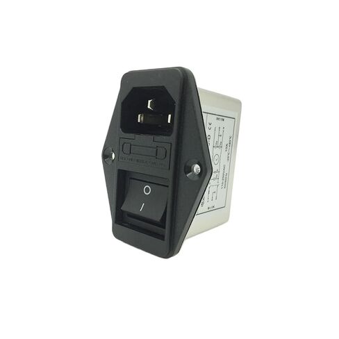 التيار المتناوب مرحلة واحدة كبيرة التبديل فيوز IEC المقبس 220 فولت مرشح الطاقة RV170-10A-D in Kuwait